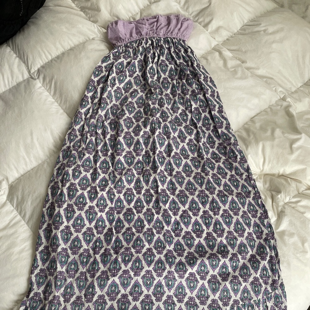 Strapless maxi dress